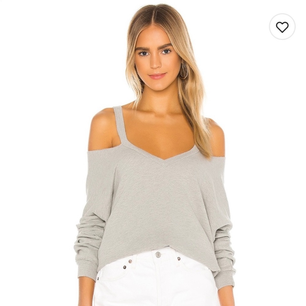 Michael Lauren Cold Shoulder Pullover Sweatshirt